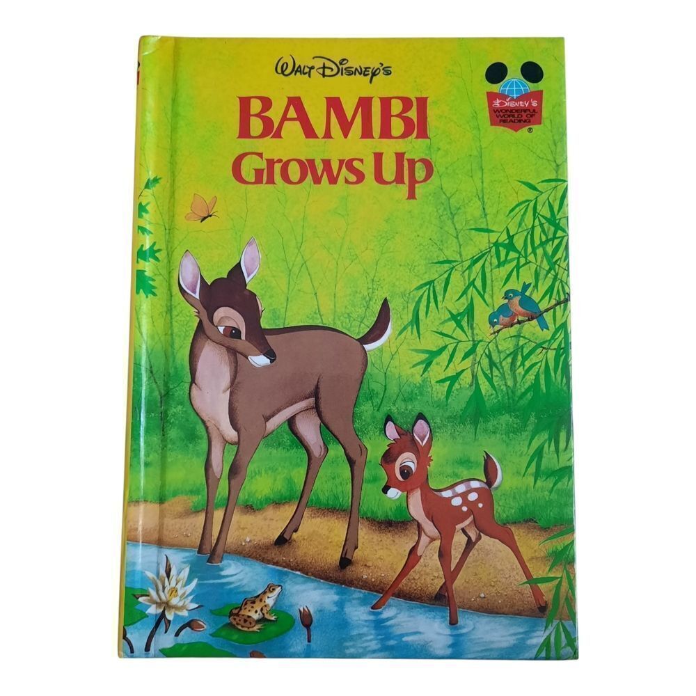 Disney Bambi Grows Up Book - Vibrant Green and Earthy Brown